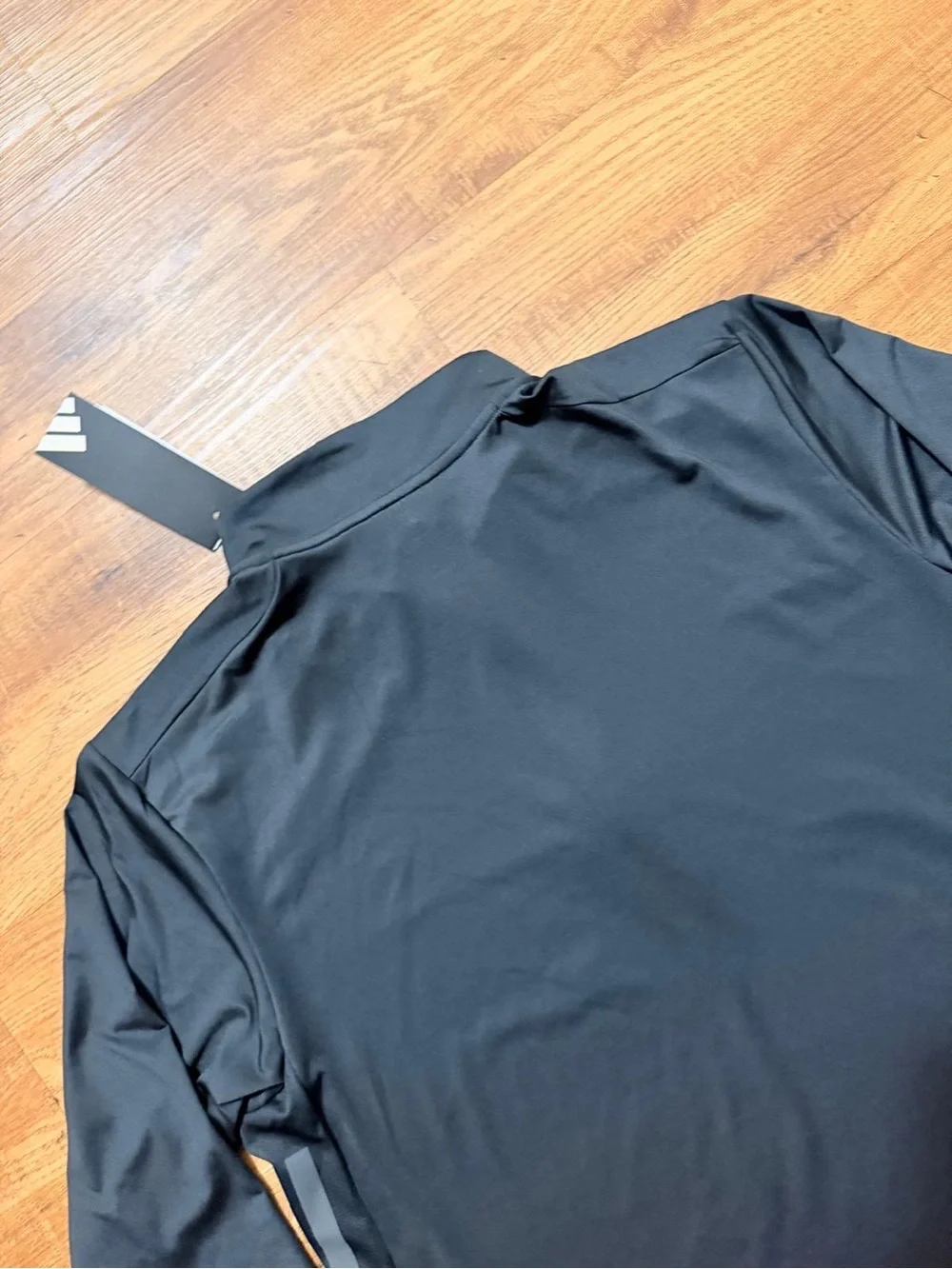 adidas Men’s Black Long-Sleeve Quarter Zip Pullover